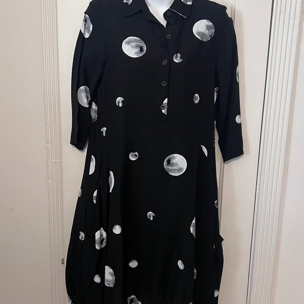 Black and White Polka Dot Dress